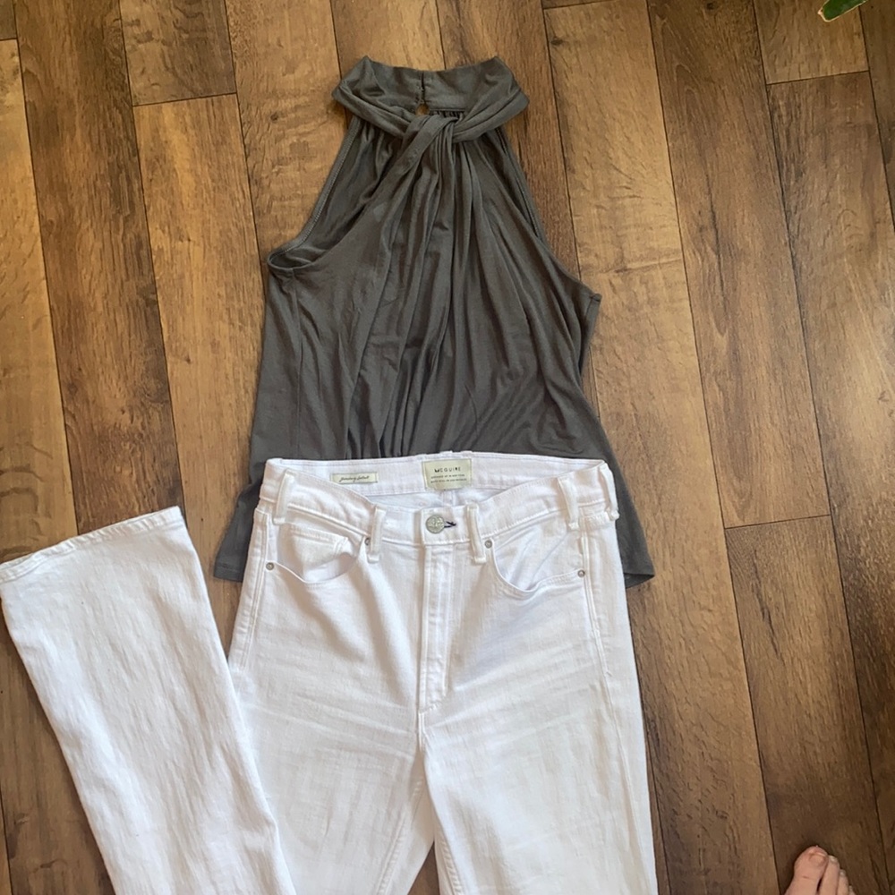 NWT LOFT Chic drapey tank small